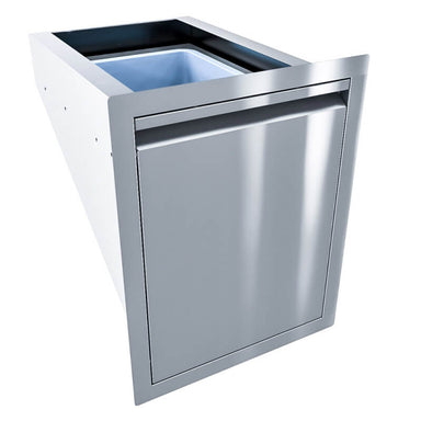 Sunstone Aruba Series 16-Inch Trash Drawer w/ Bin | Recessed Handle