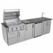 Sunstone Brazos 9 Ft Outdoor Kitchen Package | Angled View