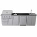 Sunstone Brazos 9 Ft Grill & Bar Sink Outdoor Kitchen Package