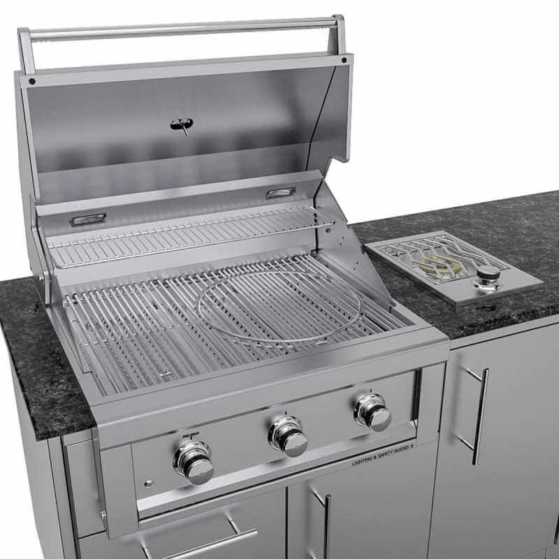 Sunstone Brazos 9 Ft Outdoor Kitchen | Stainless Steel Construction