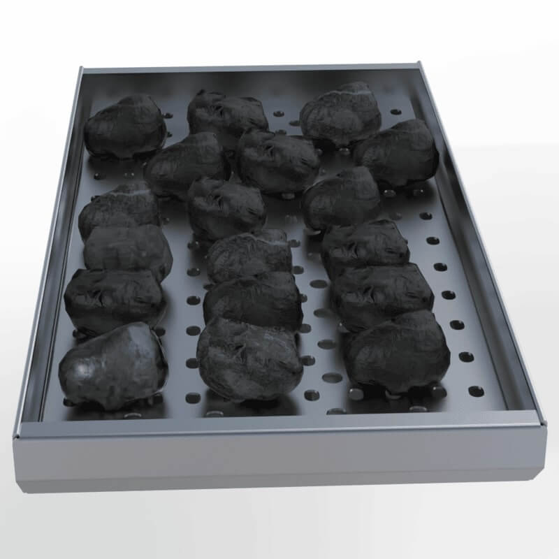 Sunstone Charcoal Tray | Shown With Charcoal