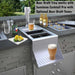 Sunstone Cocktail Tender Beer Draft Drip Tray w/ Bottle Opener & Drip Pan | Installed in Outdoor Kitchen