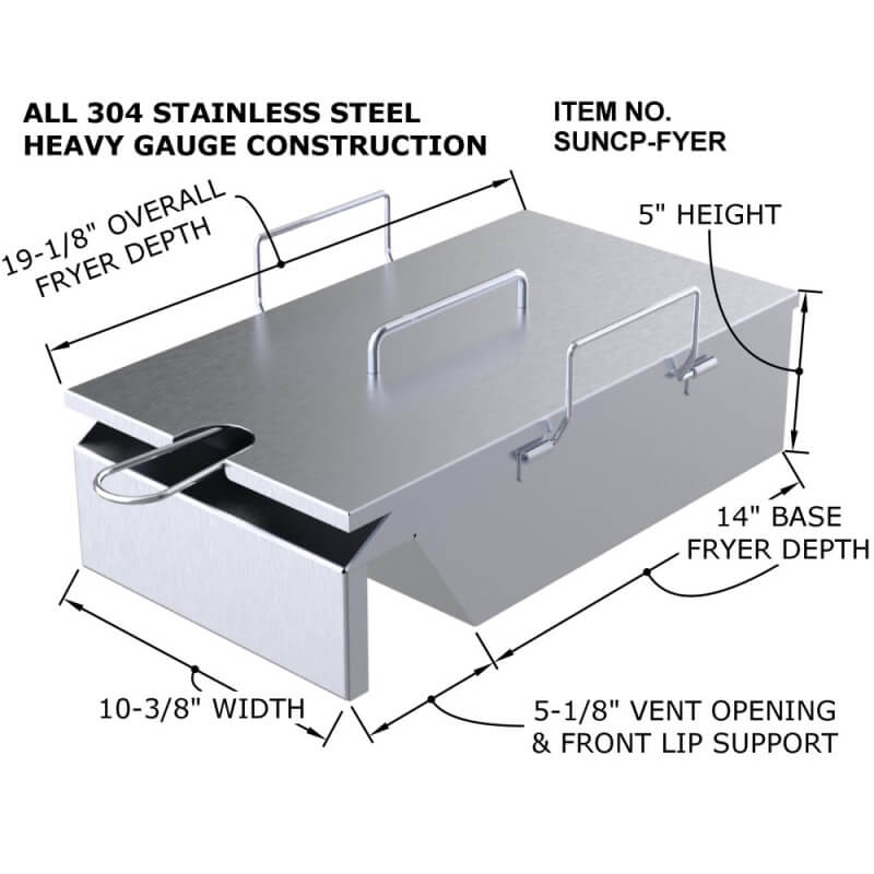 Sunstone Deep Fryer & Steamer Grill Insert | Construction