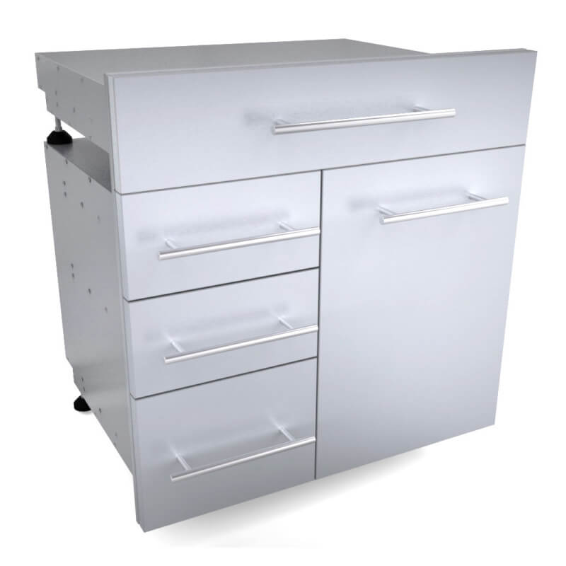 Sunstone Designer 30"W x 6-1/2"H Multi-Configurable Drawer | Shown with Combination