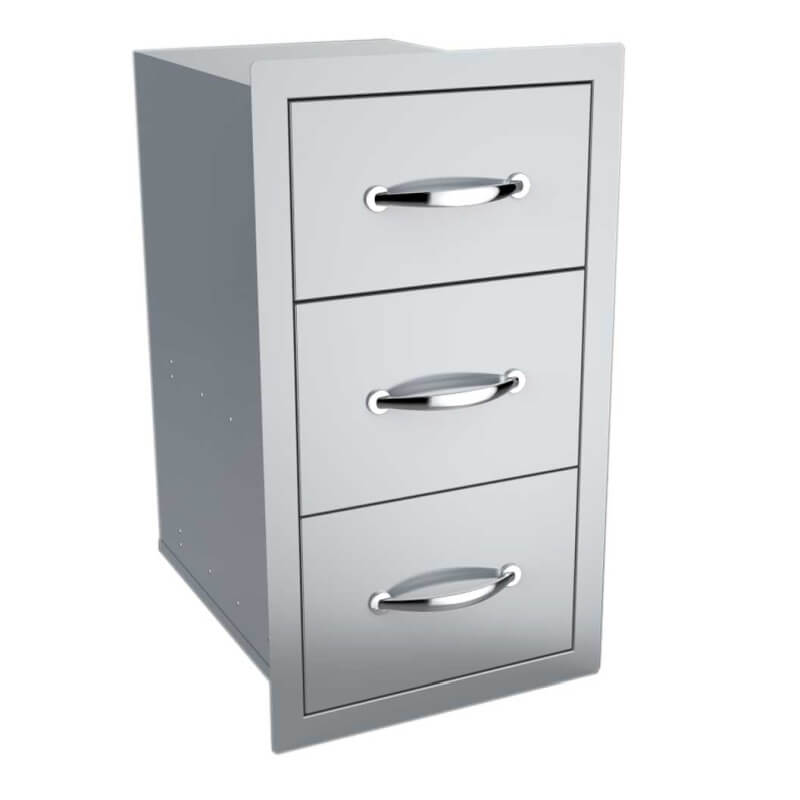 Sunstone Flush Double Drawer & Paper Holder Combo | 304 Stainless Steel