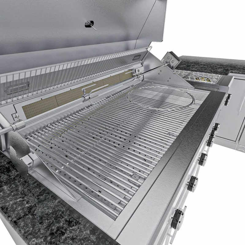 Sunstone Grills Rancher 11 Ft Outdoor Kitchen | Ruby 5 Burner Grill Cooking Surface