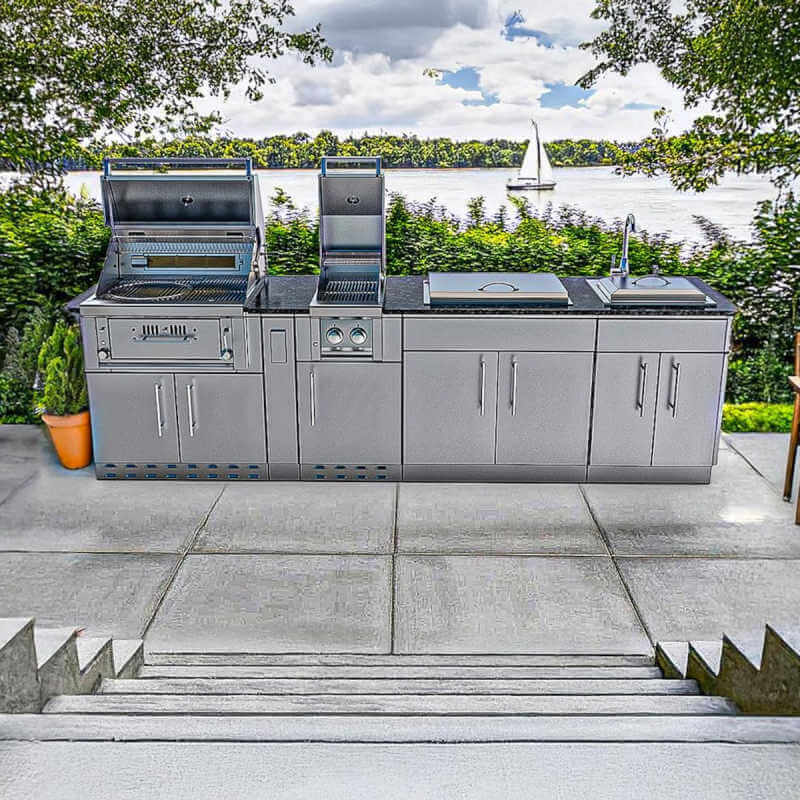 Sunstone Grills Alamo 10 Ft Outdoor Kitchen | Companion Griller