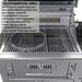 Sunstone Grills Alamo 10 Ft Outdoor Kitchen | Gas/Charcoal Grill Detail
