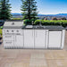 Sunstone Grills Bayou 8 1/2 Ft Outdoor Kitchen | Shown on Patio