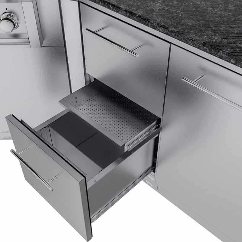 Sunstone Grills Big-Texan 21 Ft Outdoor Kitchen | Drawer Detail