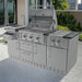 Sunstone Grills Caprice 6 1/2 Ft Outdoor Kitchen | Shown on Patio