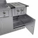 Sunstone Grills Caprice 6 1/2 Ft Outdoor Kitchen | Double Side Burner Storage