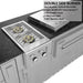 Sunstone Grills French Quarter 13 1/2 Ft Outdoor Kitchen | Double Side Burner