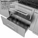 Sunstone Grills French Quarter 13 1/2 Ft Outdoor Kitchen | Storage Drawer