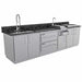 Sunstone Grills Galley 10 1/2 Ft Outdoor Kitchen | 304 Stainless Steel