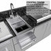 Sunstone Grills Galley 10 1/2 Ft Outdoor Kitchen | Speed Rail & Condiment Trays
