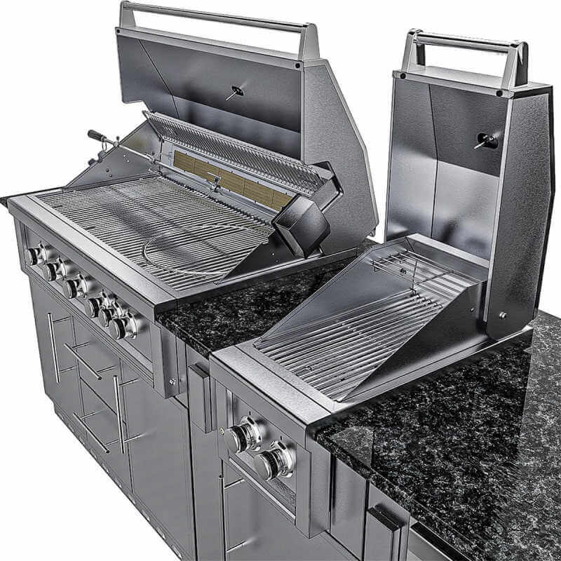 Sunstone Grills Gulf Breeze 10 Ft Outdoor Kitchen | Countertop Not Included