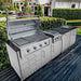 Sunstone Grills Houston 9 1/2 Ft Outdoor Kitchen Island | Shown on Patio