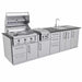 Sunstone Grills Magnolia 10 Ft Outdoor Kitchen | Storage Cabinets