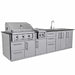 Sunstone Grills Magnolia 10 Ft Outdoor Kitchen | Ruby 3 Burner Grill