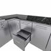 Sunstone Grills Rancher 11 Ft Outdoor Kitchen | Drawer Utility Drawer