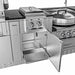 Sunstone Hill Country Outdoor Kitchen | Double Side Burner Storage