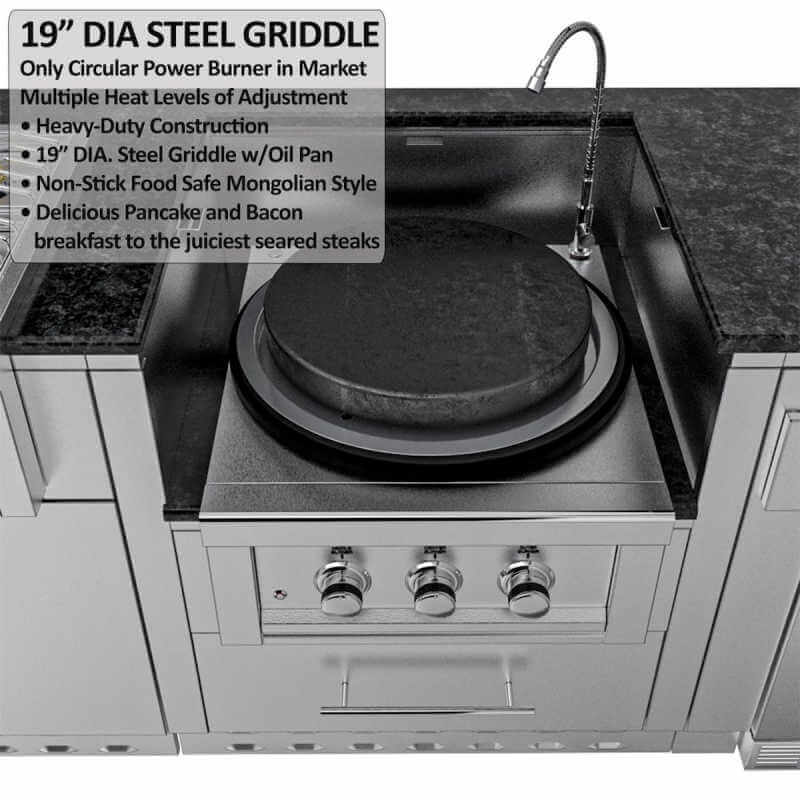 Sunstone Hill Country Outdoor Kitchen | Power Cirque Griddle