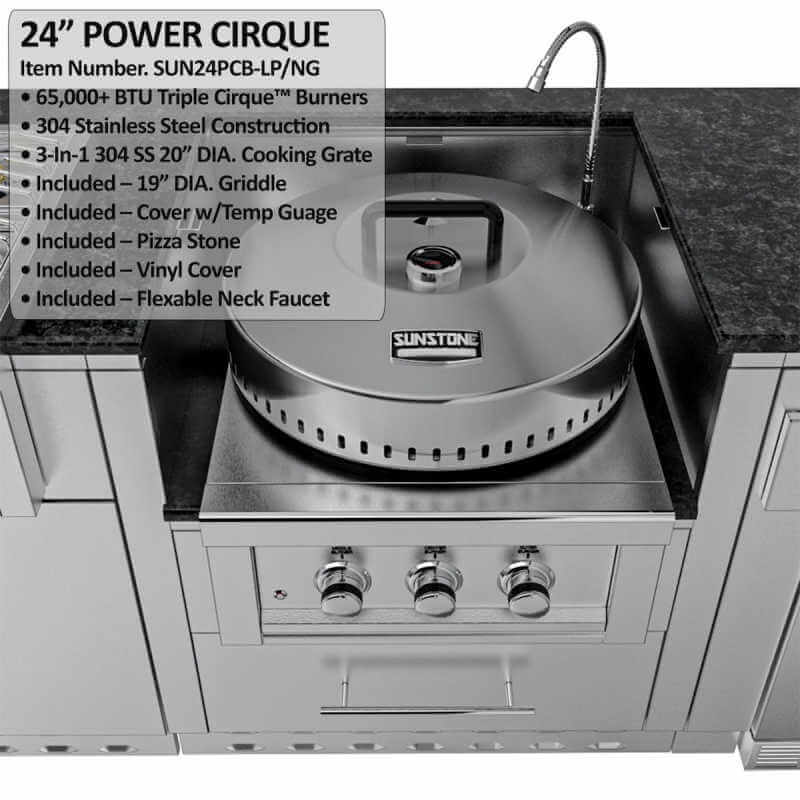 Sunstone Hill Country Outdoor Kitchen | | Power Cirque with Cover