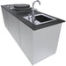 Sunstone Mongo Grill Island | Hot 7 Cold Water Faucet Sink