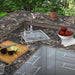 Sunstone 16" x 17" Bar Sink w/ Hot & Cold Faucet | Shown in Outdoor Kitchen