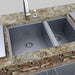 Sunstone Over Under Double Basin Sink | Under Counter Installation