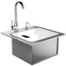 Sunstone 21 X 20 Drop In Sink With Faucet | Cutting Board