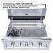 Sunstone Ruby 36-Inch 4-Burner  Gas Grill | Charcoal Tray Upgrade