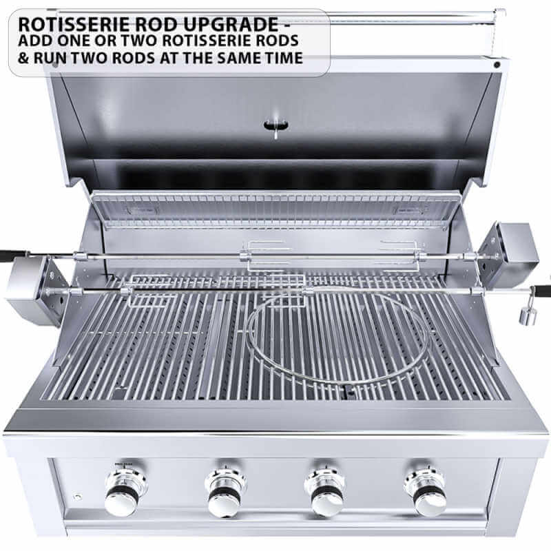 Sunstone Ruby 4 36 Inch 4 Burner Gas Grill | Rotisserie Upgrade