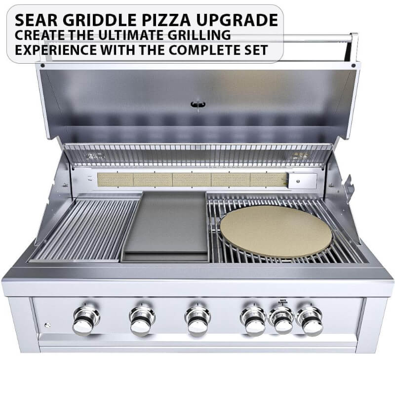 Sunstone Ruby 5BIR Built In Gas Grill | Pizza Stone