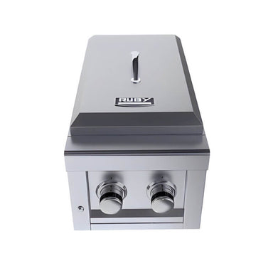 Sunstone Ruby Versa Double Burner | Stainless Steel Lid