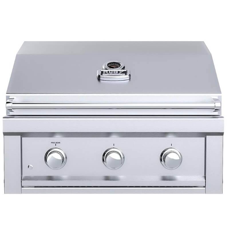 Sunstone Ruby 30-Inch 3-Burner Built-In Grill With Pro-Sear