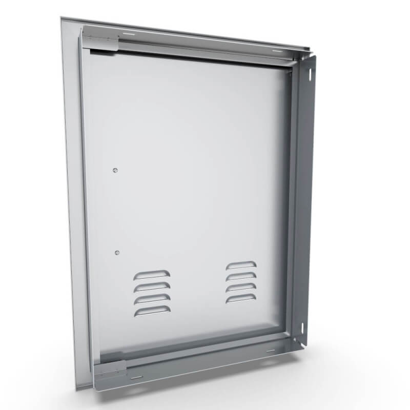 Sunstone Signature 17" × 24" Vertical Vented Access Door | Interior View