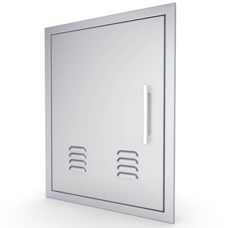 Sunstone Signature 17" × 24" Vertical Vented Access Door | 304 Stainless Steel 