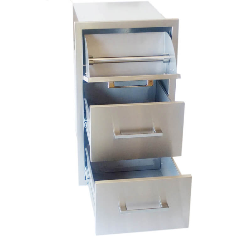 Sunstone Signature 17-Inch Paper Towel Drawer Combo | Paper Towel Holder 