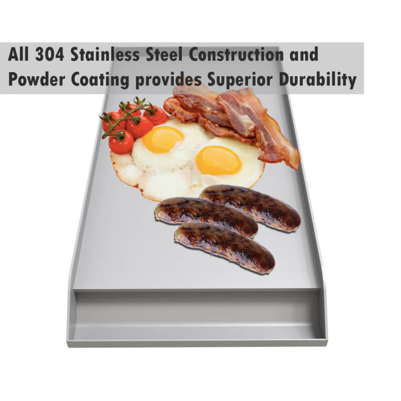 Sunstone Solid Steel Powder Coated Griddle | 304 Stainless Steel