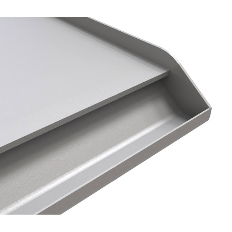 Sunstone Solid Steel Powder Coated Griddle | Grease Trough