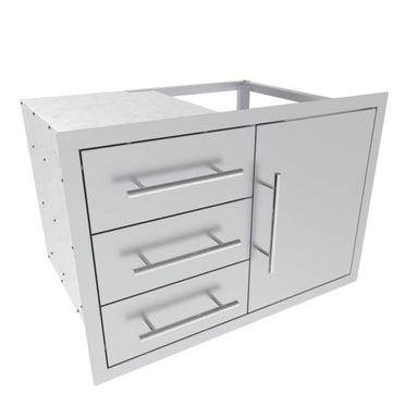 Sunstone Texan Series 30 Inch Triple Drawer Door Combo | 304 Stainless Steel