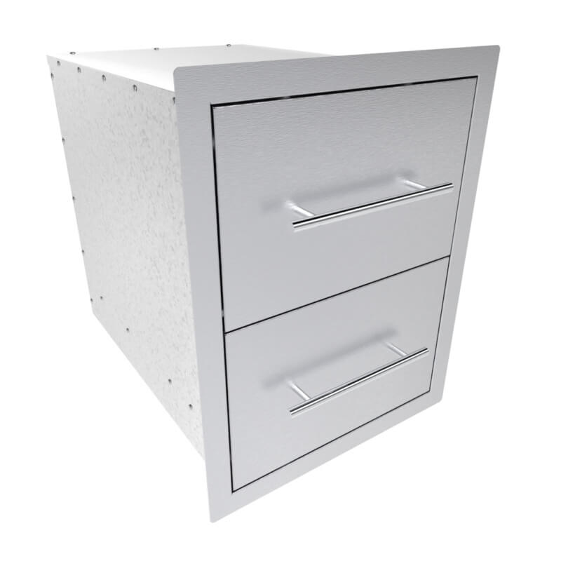 Sunstone Texan Series 16 Inch Double Drawer | Enclosed Drawers