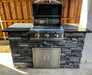 Tru Innovative 5 Ft Grill Island | Gray Stacked Stone And Steel Gray Counter