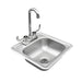 True Flame 15x15 Inch Drop-in Sink - TF-NK-15D- Full View Front | Stainless Steel Construction