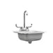 TrueFlame 15-Inch x 15-Inch Drop-in Sink | Swivel Faucet