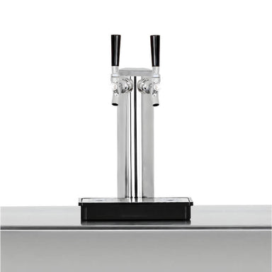 True Flame Double Keg Tap For Kegerator- TF-RFR-TAP-2 | Stainless Steel Double Tap Tower