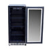 TrueFlame 15 Inch 3.2 Cu. Ft. Outdoor Refrigerator With Glass Door | Wire Rack Shelves