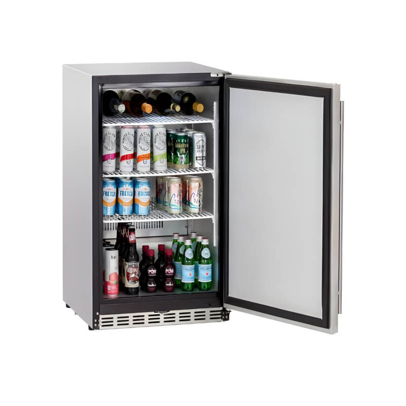 TrueFlame 24 Inch 5.3 Cu. Ft. Deluxe Outdoor Refrigerator | 5.3 Cubic Feet of Storage Space